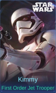 Kimmy First Order Jet Trooper skin