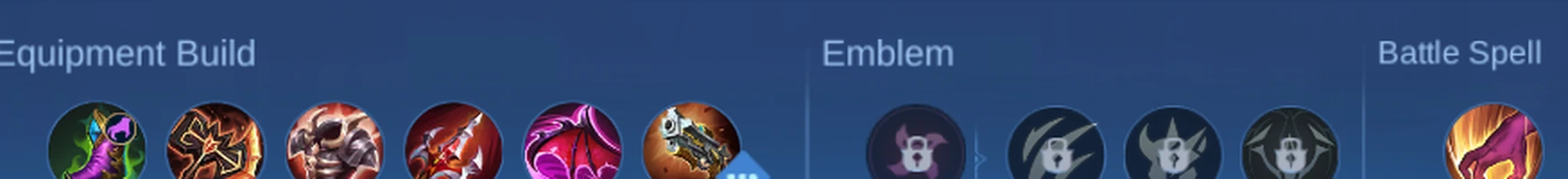 Lancelot setup 1 in-game equipment emblem and battle spell