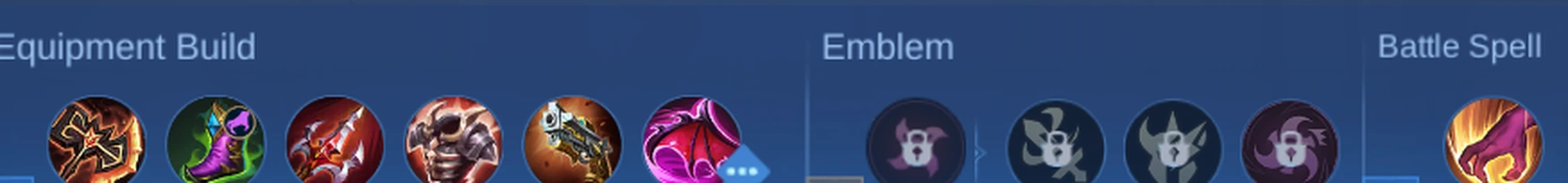 Lancelot setup 2 in-game equipment emblem and battle spell