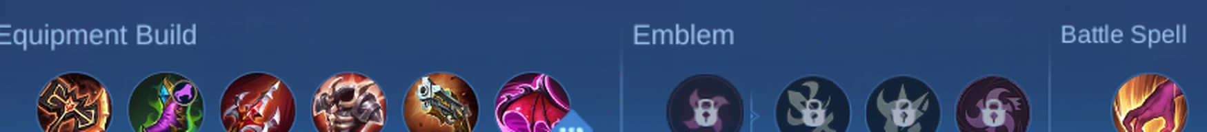 Lancelot setup 4 in-game equipment emblem and battle spell