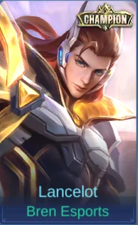 Lancelot Bren Esports in-game skin card