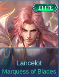 Lancelot Marquess of Blades in-game skin card