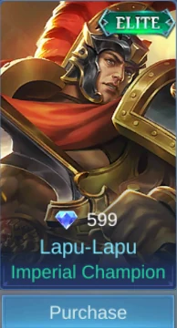 Lapu-Lapu Imperial Champion skin card in-game screenshot