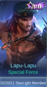 Lapu-Lapu Special Force skin card in-game screenshot