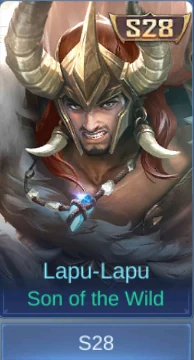 Lapu-Lapu Son of the Wild skin card in-game screenshot