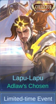 Lapu-Lapu Adlaw's Chosen skin card in-game screenshot