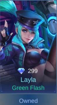 Green Flash Layla skin card