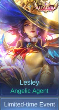 Angelic Agent Lesley skin card in-game