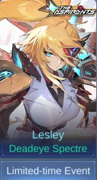 Deadeye Spectre Lesley skin card in-game