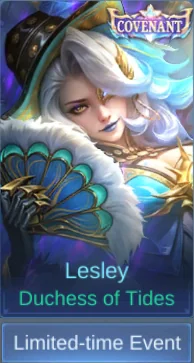 Duchess of Tides Lesley skin card in-game