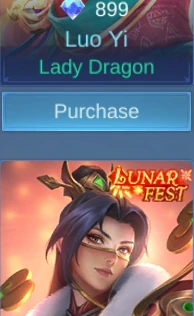 Lady Dragon Luo Yi skin