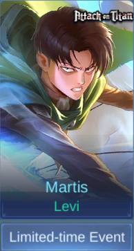 Levi Martis skin card in-game
