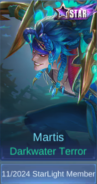 Darkwater Terror Martis skin card in-game