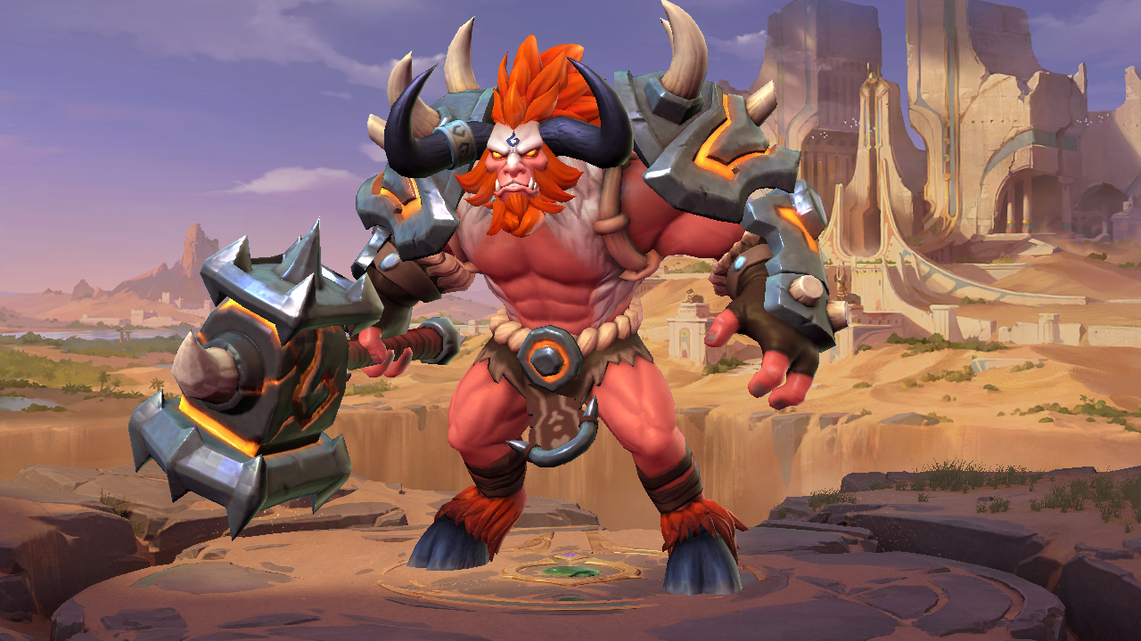Minotaur hero page in-game