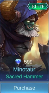 Sacred Hammer Minotaur skin card