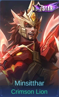 Minsitthar Crimson Lion skin