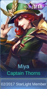 Miya Captain Thorns skin preview