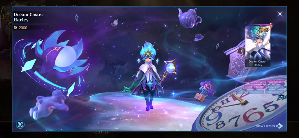 MLBB Harley Dream Caster Collection Album skin showcase