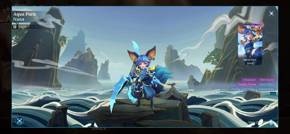 MLBB Nana Aqua Pura Collection Album skin showcase