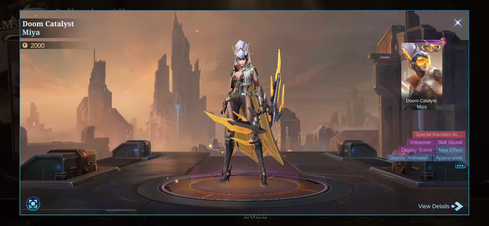 MLBB Miya Doom Catalyst Collection Album skin showcase