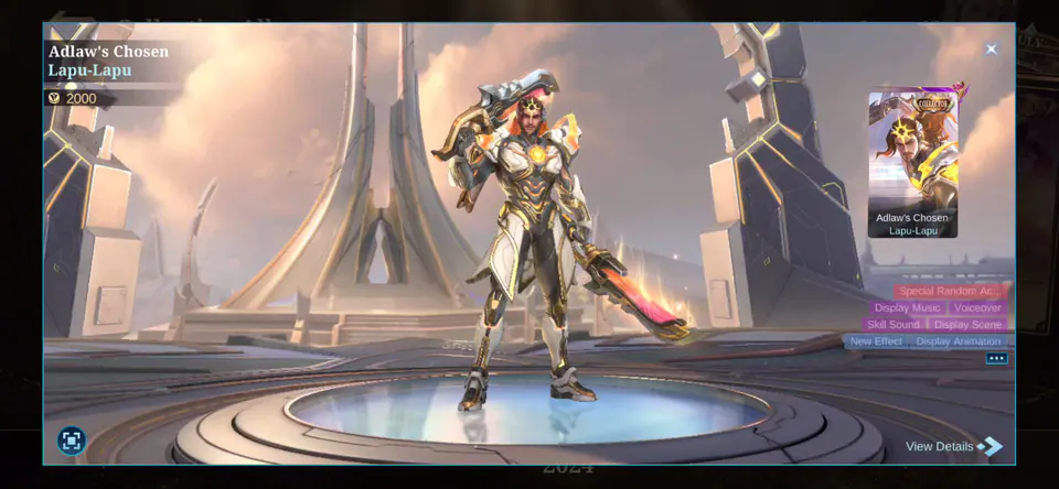 MLBB Lapu-Lapu Adlaw's Chosen Collection Album skin showcase