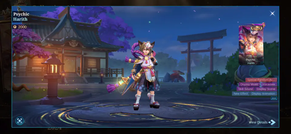MLBB Harith Psychic Collection Album skin showcase