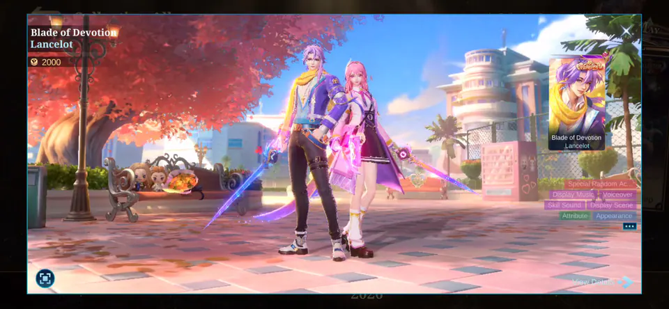 MLBB Lancelot Blade of Devotion Collection Album skin showcase