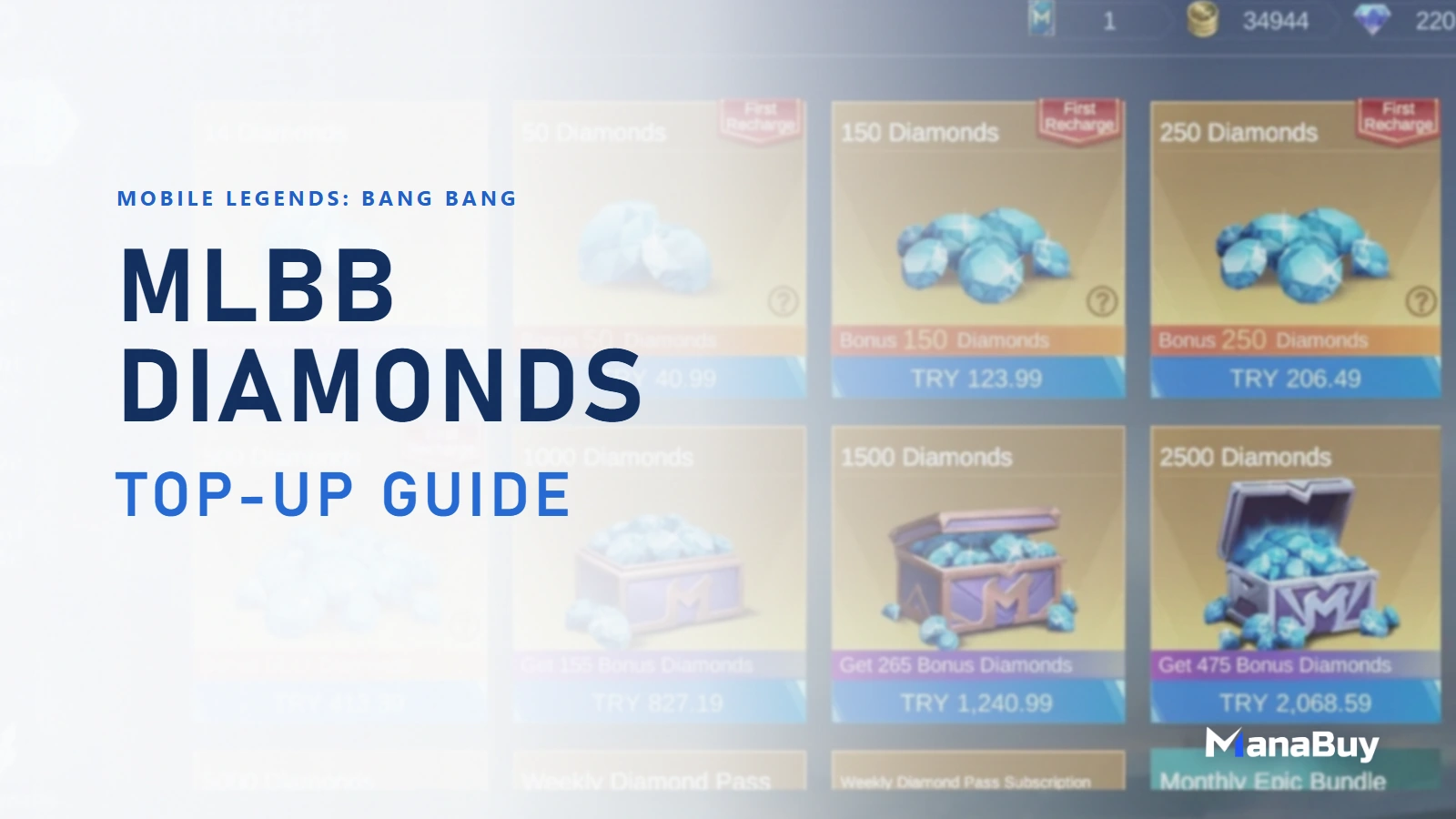 MLBB Diamonds Top Up Guide: How to Recharge Mobile Legends Diamonds