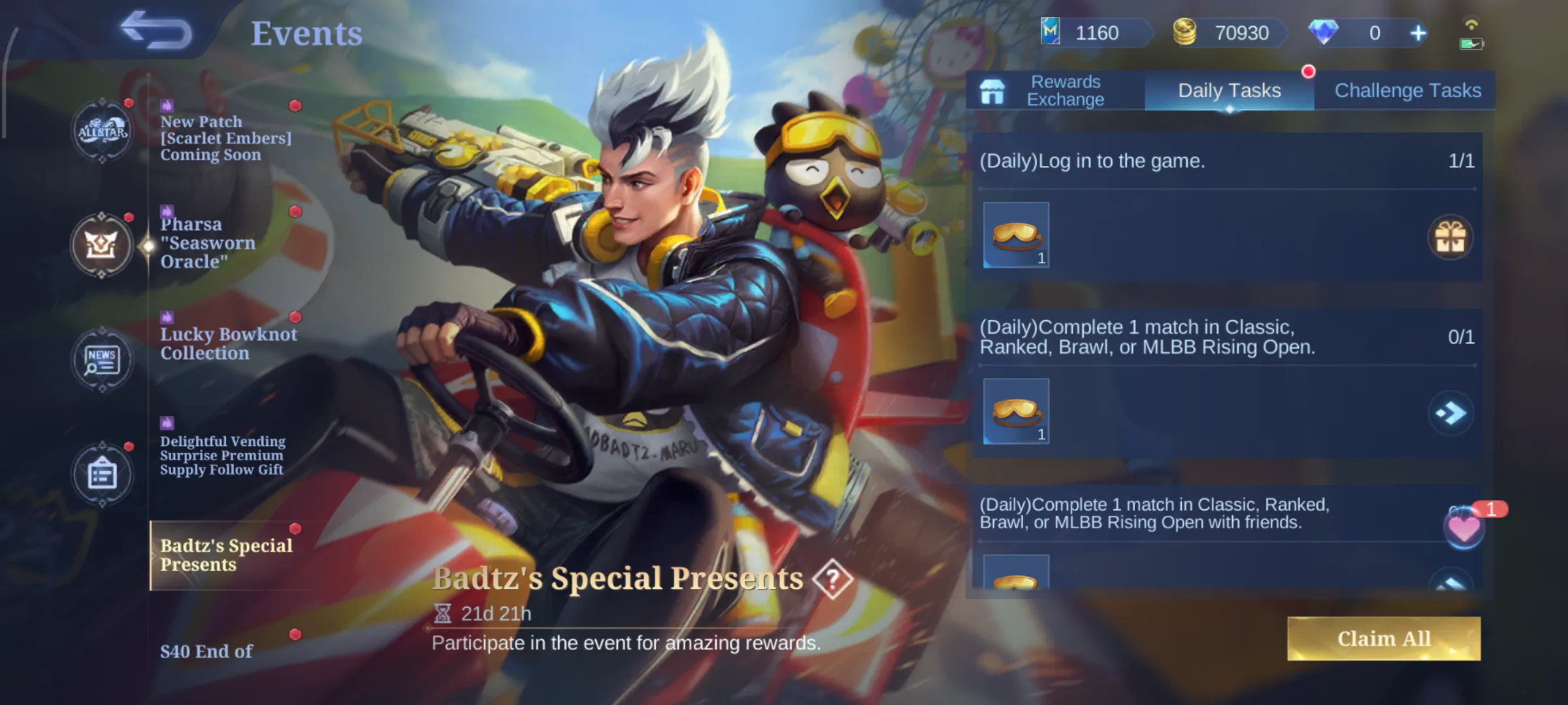 MLBB Badtz Special Presents event module