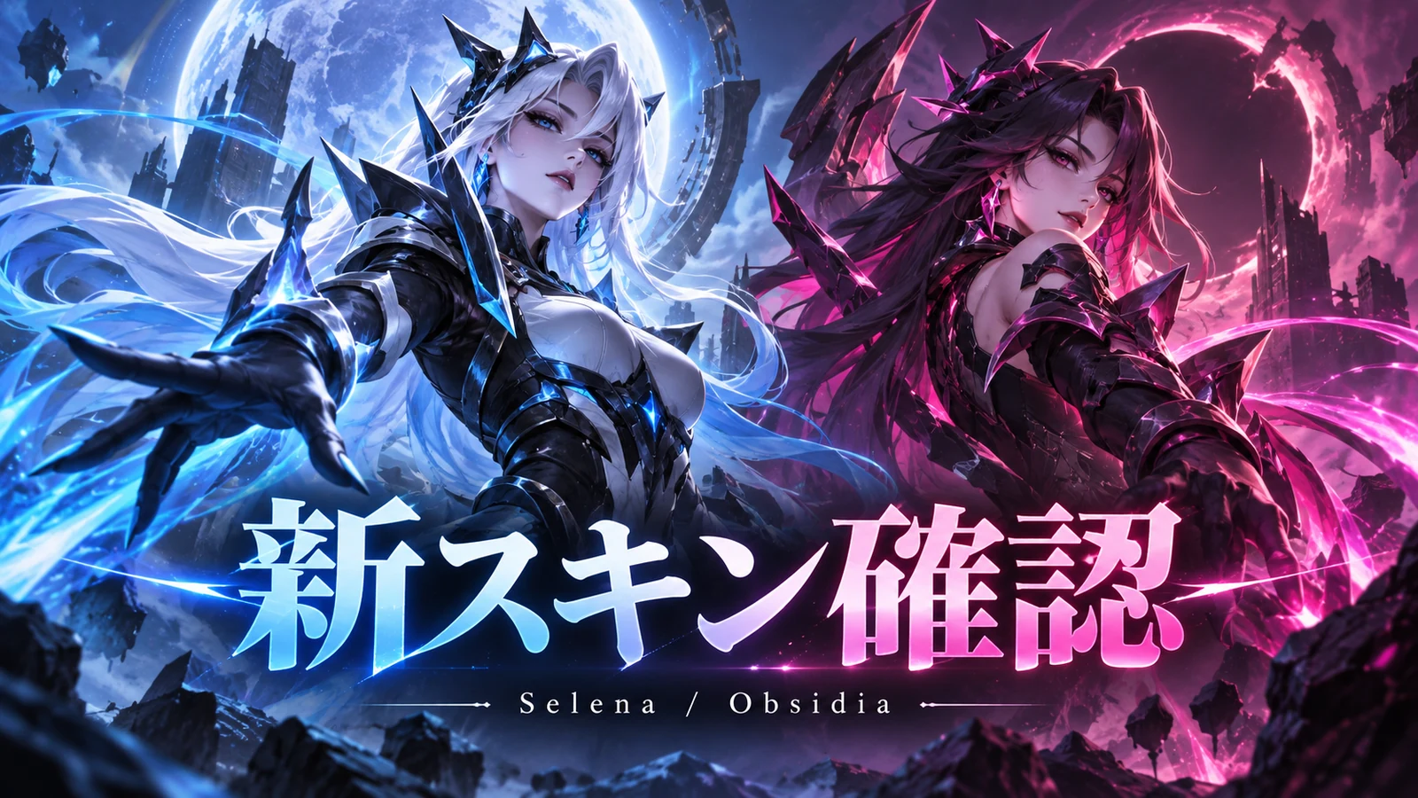 MLBB SelenaとObsidiaの新Aspirantsスキン確認用カバー