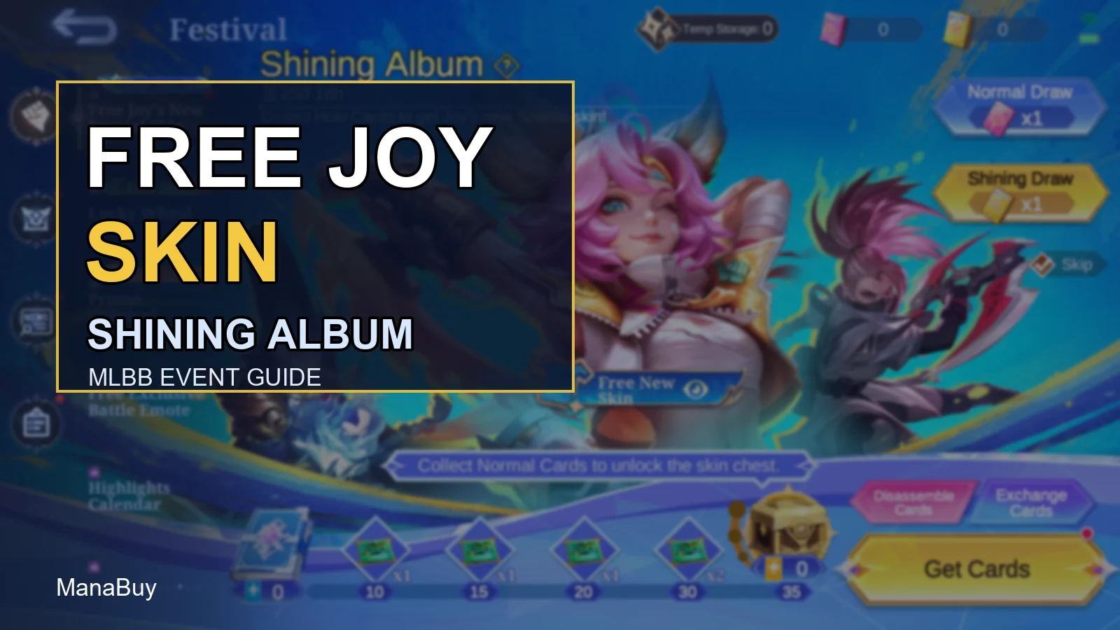 MLBB Shining Album: Free Joy Skin Tasks and Rewards