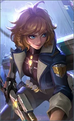 Beatrix Space Agent MLBB skin portrait