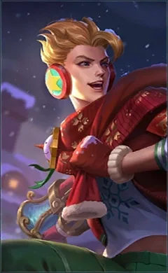 Claude Christmas Carnival MLBB skin portrait