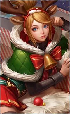 Fanny Christmas Carnival MLBB skin portrait