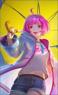Kagura Rainy Walk MLBB skin portrait