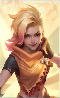 Ixia Shifting Sand MLBB skin portrait