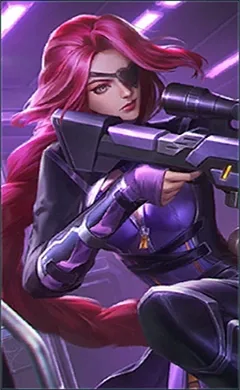 Lesley Lethal Lady MLBB skin portrait