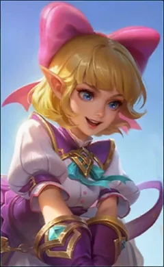 Lolita Genki Slam MLBB skin portrait