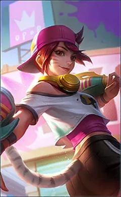 Wanwan Teen Pop MLBB skin portrait