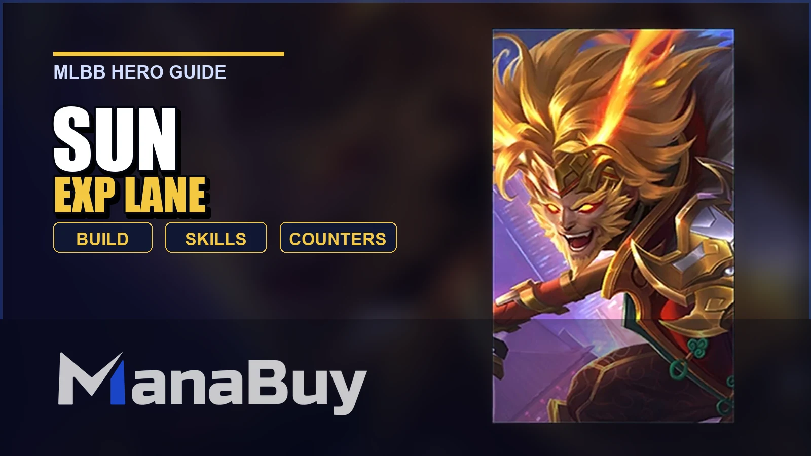 Sun MLBB EXP Lane Guide: Best Build, Skills, Counters, and Tips