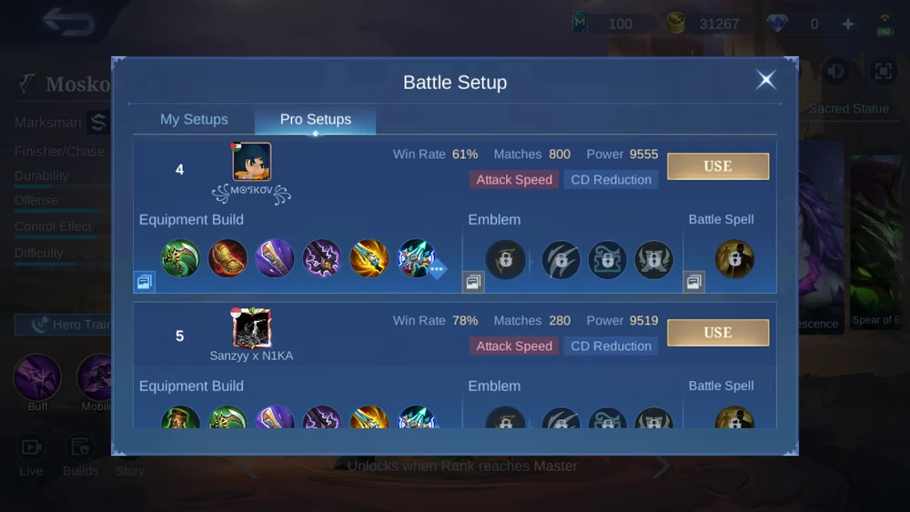 Moskov in-game Pro Setup snapshot 3