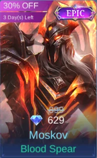 Moskov Blood Spear skin card in-game screenshot