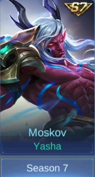 Moskov Yasha skin card in-game screenshot