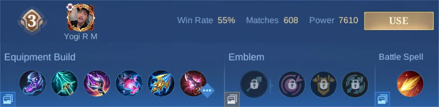 Nana Pro Setup 3 complete ranked build row