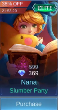 Slumber Party skin preview in Nana skin table