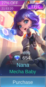 Mecha Baby skin preview in Nana skin table