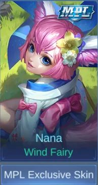 Wind Fairy skin preview in Nana skin table