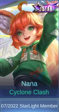 Cyclone Clash skin preview in Nana skin table