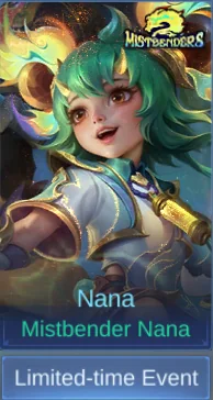 Mistbender Nana skin preview in Nana skin table