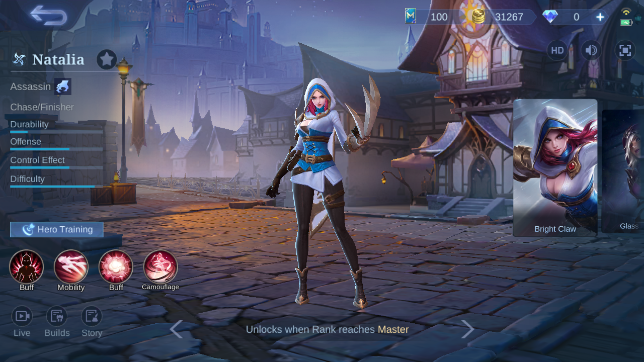 Natalia current in-game hero overview